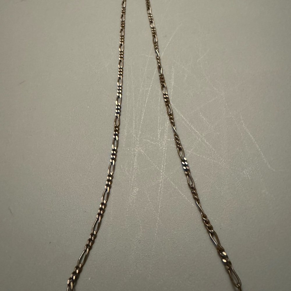 Antique garnet and sterling silver 14 inch choker - Picture 3 of 4